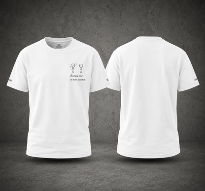 Excuse me ich lache innerlich T-Shirt mit Rundhalsausschnitt