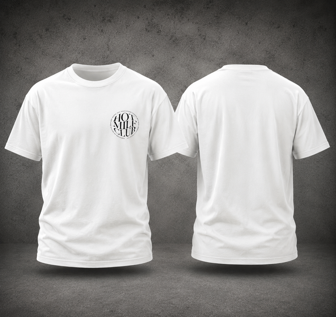 HOT MILF CLUB T-Shirt mit Rundhalsausschnitt