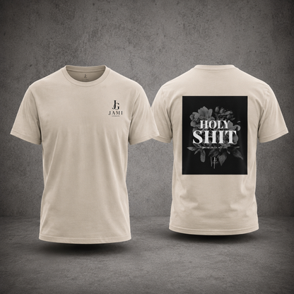 HOLY SHIT T-Shirt mit Rundhalsausschnitt