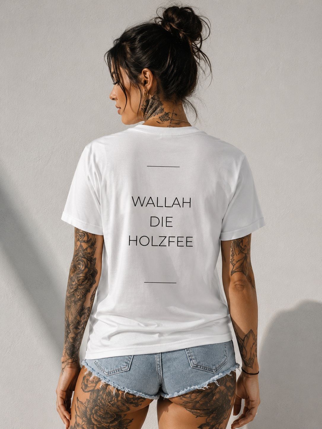 WALLAH DIE HOLZFEE T-Shirt mit Rundhalsausschnitt
