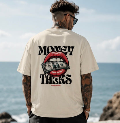 Money Talks Graphic T-Shirt | Retro Vintage Lips Tee | Cash Money Streetwear Shirt | Aesthetic Unisex Graphic Tee