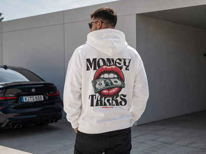 Money Talks Graphic Hoodie | Retro Vintage Lips Tee | Cash Money Streetwear Hoodie | Aesthetic Unisex Graphic Tee